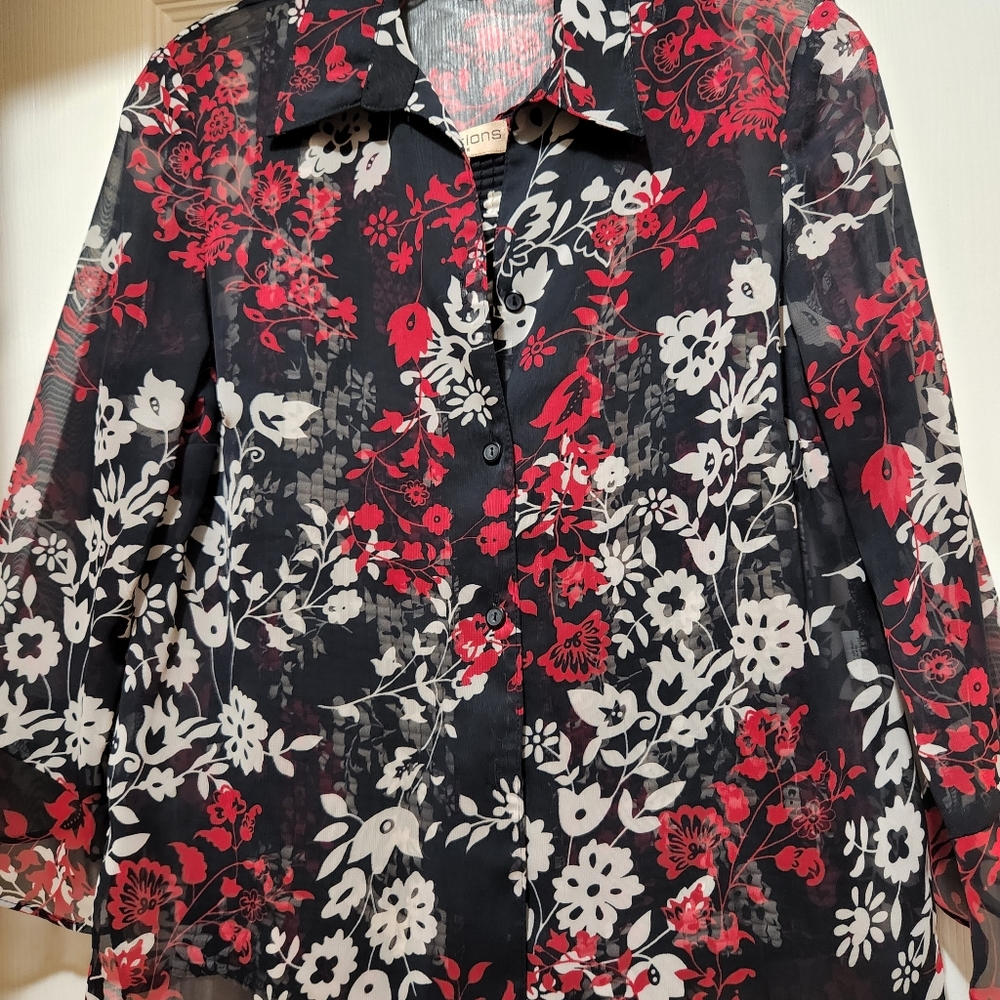 Notations 2 piece blouse
